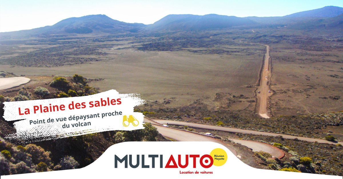 Dépaysement au point de vue de la plaine des sables à la réunion